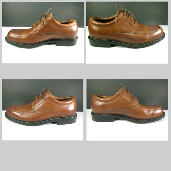 Florsheim DM2 Split Toe Shoes 8.5W Leather Uppers - Picture 7 of 8